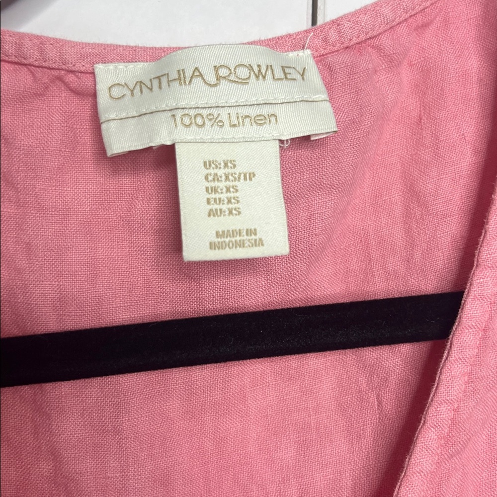 Cynthia Rowley 100% Linen Sleeveless Dress – Size XS - Picture 3 of 5
